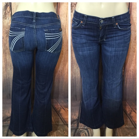 7 For All Mankind Denim - 7 For All Mankind Dojo Wide Leg Jeans Size 28 X 28